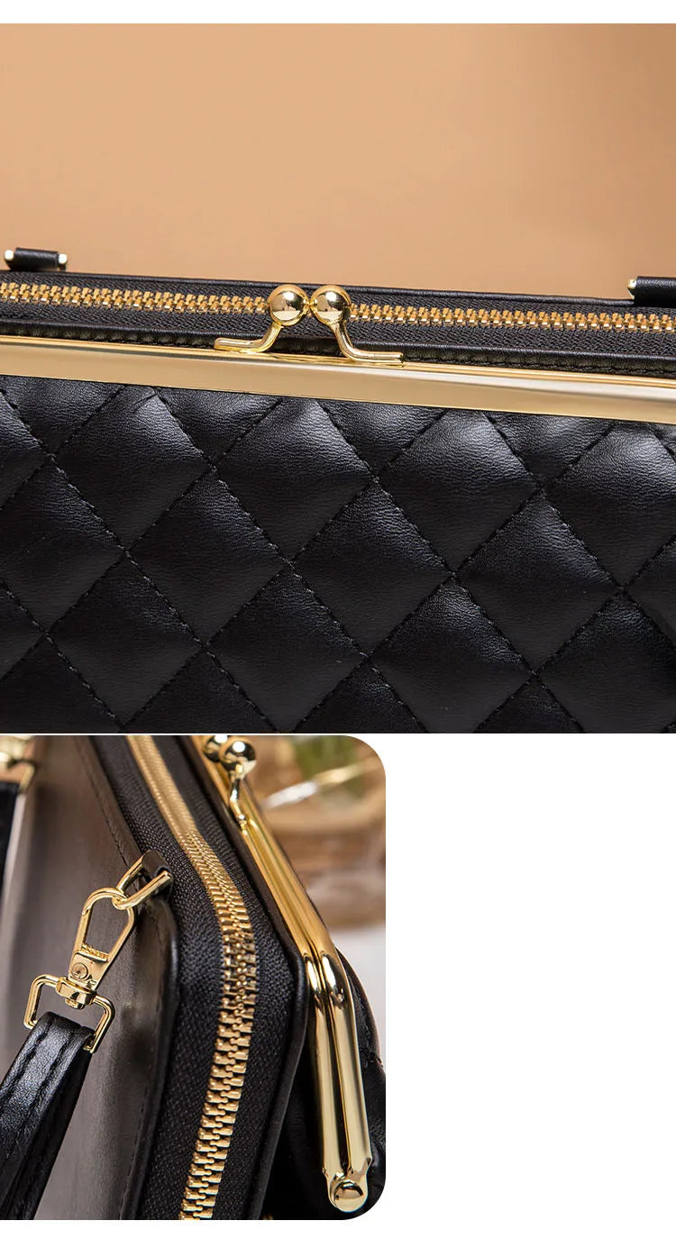 Bags for Women Trend PU Leather Handbags for Women Beige White Black Fashion Hand Bag Bolsas Para Mujeres Sac Phone Holder