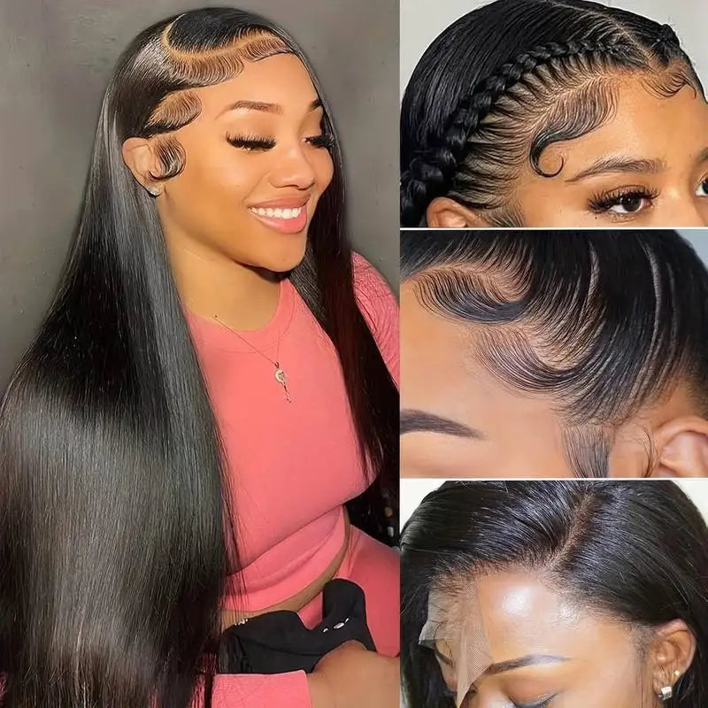 40 Inch Natural wigs 13x4 Straight Human Hair Wigs 220 Density hd lace wig 13x6 wigs human hair For Women