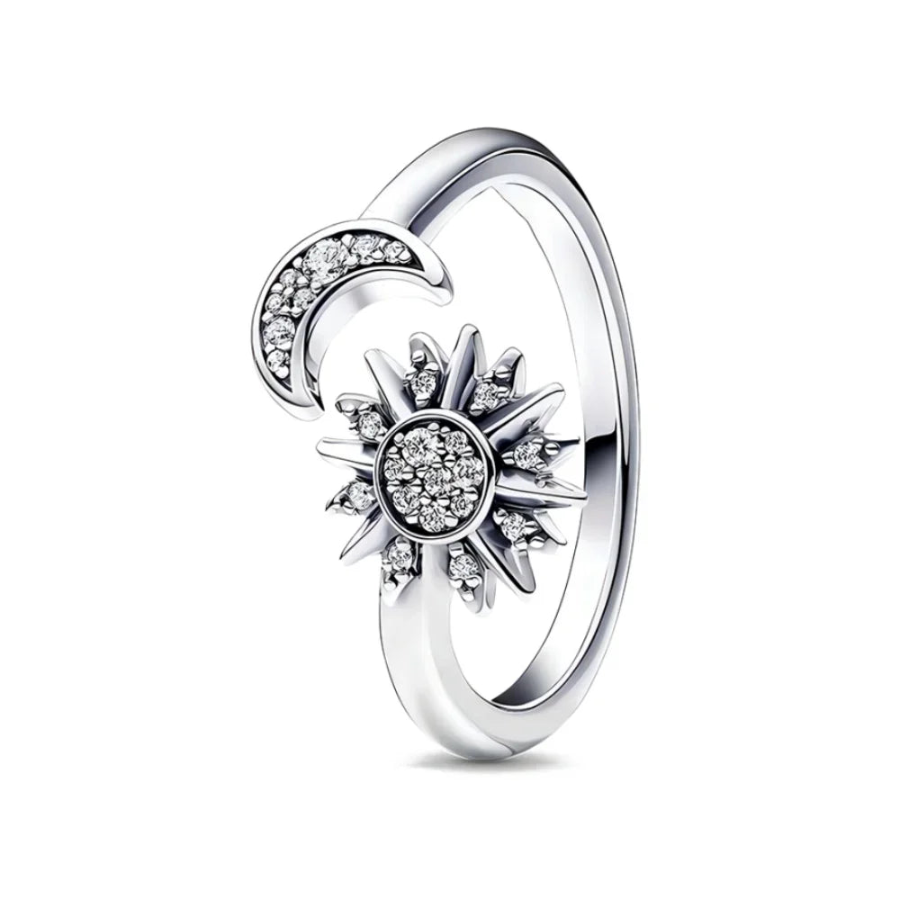 2024 Disney Mickey Sparkling Eternity  Dragon Crown Women's ring wedding vintage Accessories Fit Pandora 925 Original Bracelets