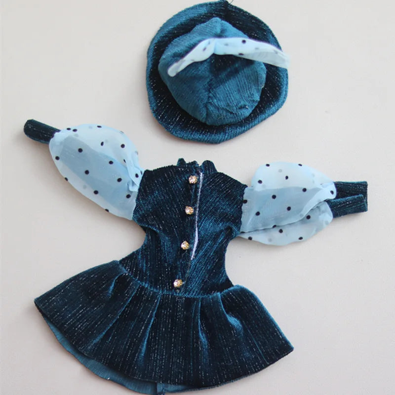 Cartoon Style Clothes Suit for 1/6 Bjd Doll Accesssories for 30cm Baby Doll Dress Up Toys for Children