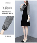 2025 New Spring Autumn Wear Temperament Small Flavor Style Slim Skirt Doll Collar Fashion Dress Women