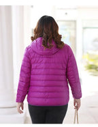 2024 Hooded Jackets Autumn Plus Size 7xl 6xl 5xl Fall Women's Lightweight Water-Resistant Packable Winter Warm Female Down Coats