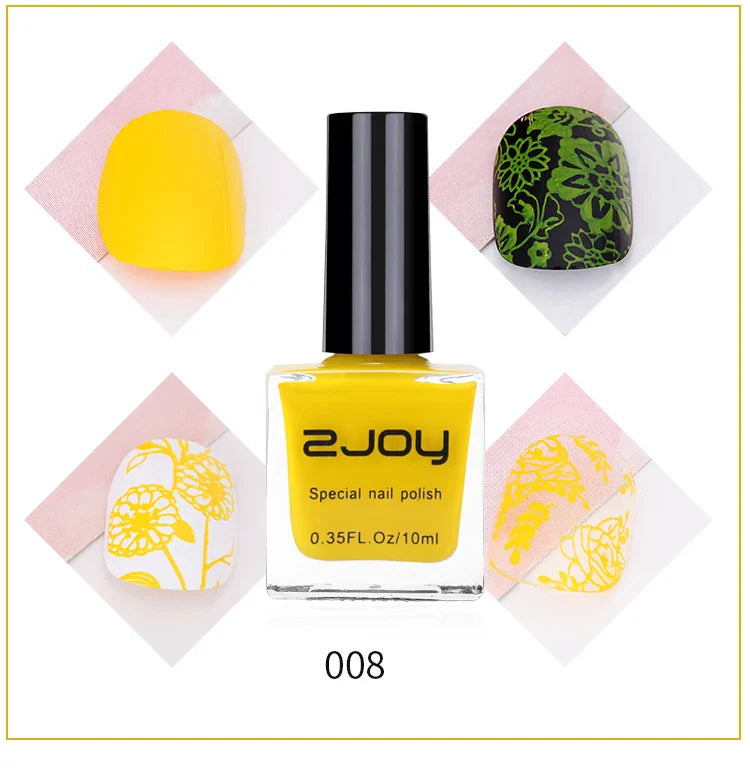 Black White Nail Art Stamping Polish 10ml 30 Colors Stamping Plates Polish Stamping Gel No Smudge Top Oil Colorful Nail Varnish