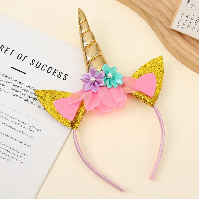 1pc New Unicorn Hairband for Children's Festival Party Headband Stage Performance Headpiece Accessories