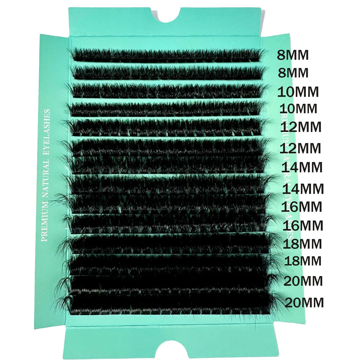 1boxes196/280 Cluster Lashes 5D Fluffy Thick Eyelash Extension D Volume Mixed 8-20MM Tray Faux Mink Lashes Lash Extension Makeup