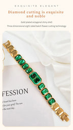 1PC Luxury Women's Watch Fashion Stainless Steel Gold Gorgeous Water Diamond Square Quartz Movement Gift Wrist Watches for Women