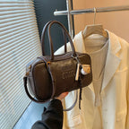 2025 new high-end luxury designer Boston handbag female niche retro fashion all-match pillow bag shoulder messenger bag trend