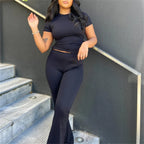 2025 Spring New Short Sleeve T-Shirt Women Solid Simple Casual Soft All-Match Hot Basic Crop Tops Tees Summer Fashion Slim Fit T