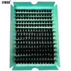 1boxes196/280 Cluster Lashes 5D Fluffy Thick Eyelash Extension D Volume Mixed 8-20MM Tray Faux Mink Lashes Lash Extension Makeup