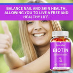 Biotin Gel 10000mcg Highest Potency Healthy Hair, Skin & Nails Vitamins for Women, Men & Children