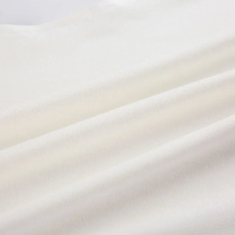 BIIKPIIK Casual Off Shoulder Solid Knitted Tops Concise Skew Collar Long Sleeve Autumn Tees For Women Sporty Irregular T-shirts