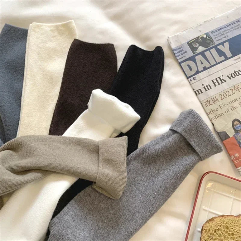 2025 Women Turtleneck Knitted Pullovers Solid Sweater Harajuku Korean Soft Warm Knitwear Autumn Winter Fashion Slim Jumpers Tops