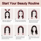 6-piece sleep styling set, no heat curling tool, women's overnight curling set.