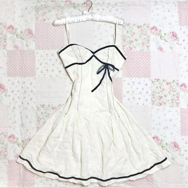 Grunge Punk Gothic Fairycore Emo Girls Dress Sexy Slim Lace Chic Fashion Aesthetic Women's Dresses Harajuku Retro Y2K Streetwear