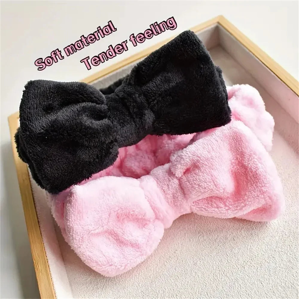 16-Piece Women's bow Headband Velvet large ring matte matte Grip Clip Pink Series Blue Series Black Series Styling Tools set SPA