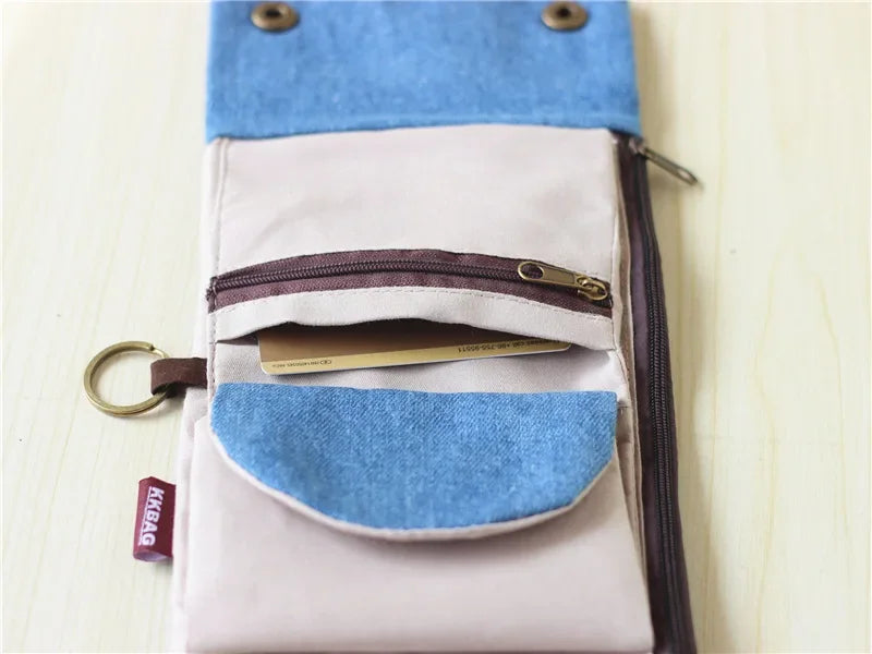 1pcs New Canvas Cartoon Totoro Cat Printed Flower Dog Women Short Wallet Cute Mini Money Key Bag Coin Pocket Purse for Children