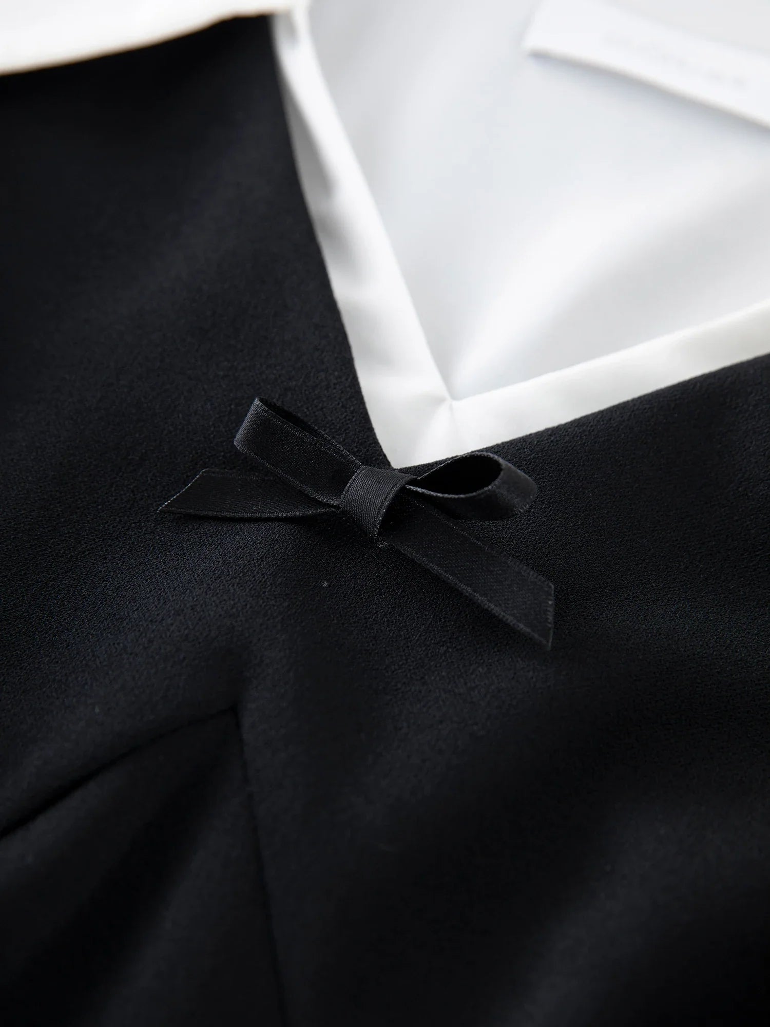 DUSHU Women Autumn Long SLeeve Dresses Office Lady Temperament Polo Neck A-LINE Long Dress Fake Two Patchwork Dress 24DS83358