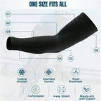 3Pairs Fashion Sun Ice Silk Sleeves Unisex Summer Sun Protection Arm Sleeves Suitable for Outdoor Riding, Driving, Fishing