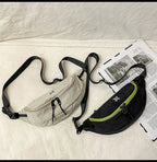 Casual Waterproof Chest Bags Large Capacity Crossbody Bags Korean Fashion Waist Bag Fanny Pack for Women Men's Travel Bag Banana