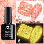 AWStorG15ml 2 IN 1 Crystal Top Coat Transparent Soak Off UV LED Nails Art Manicure Gel Nail Polish Varnishes Primer Function Gel