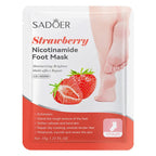 6 Pairs SADOER Fruits Foot Mask Moisturizing Foot Peeling Mask Exfoliating For Feet Spa Pedicure Exfoliant Feet Skin Care