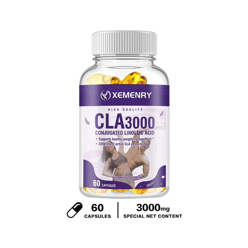 CLA 3000mg - Boost Energy, Improve Muscle Mass, and Boost Metabolism - Non GMO