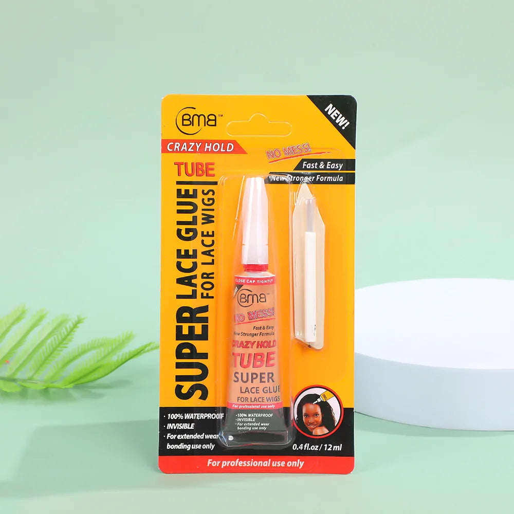 Brand BMB Crazy Hold TUBE Super Lace Glue For Wigs Waterproof Invisible Bonding Glue Replacement Adhesive Strong Hold Hair Glue