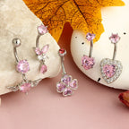 5PCS Cute Dangle Belly Ring Pack 14G Navel Piercing Bulk Sexy Belly Ring Set Belly Button Ring Lot Pircing Ombligo Jewelry