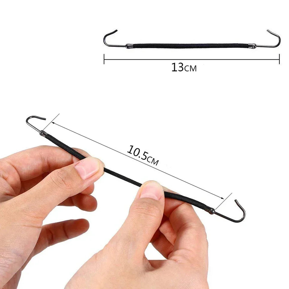 5/10/20 Pieces of Fashionable Double Hook Headband Rubber High Elasticity Design Headband Ponytail Headwear Women's Accessories
