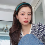 Autumn Winter Soft Velvet Cloth Sponge Padded Hairbands for Women Girls Casual Shopping Face Washing Dress Up Hair Accessories