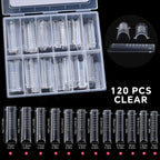 120Pcs Nail Forms For UV Gel Quick Building Extension Top Molds Dual Forms Acrylic Nail Art Tips Nails Accessories Tools