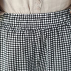 1pcs Spring Summer Women Cotton Comfort Breathable Pants Female Grid Flower Print Casual Loose Pant Lady Haren Straight Leg Pant