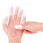 10 Pcs Silicone Finger Cot Gel Finger Protector Fingers Brace Support Gloves For Feneral toe / finger protection