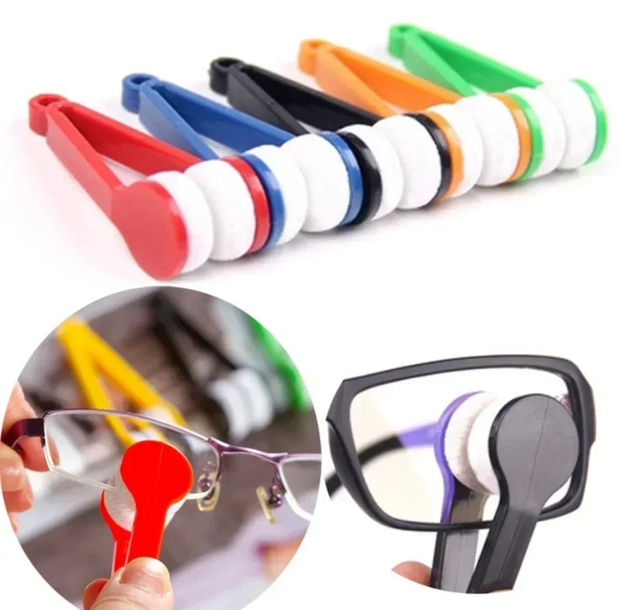 10/5/1pcs Portable Multifunctional Glasses Cleaning Rub Eyeglass Sunglasses Spectacles Microfiber Cleaning Brushes Wiping Tools