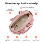 AJI Women Travel Bag Nylon Handheld Travel Bag Carry On Luggage Bag Large Capacity Weekender Gym Sport Holdall Overnight Bag