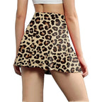 12 Colour Leopard Print Butt Lifting Skorts Casual Summer Workout High Waist Shorts Women's Clothing