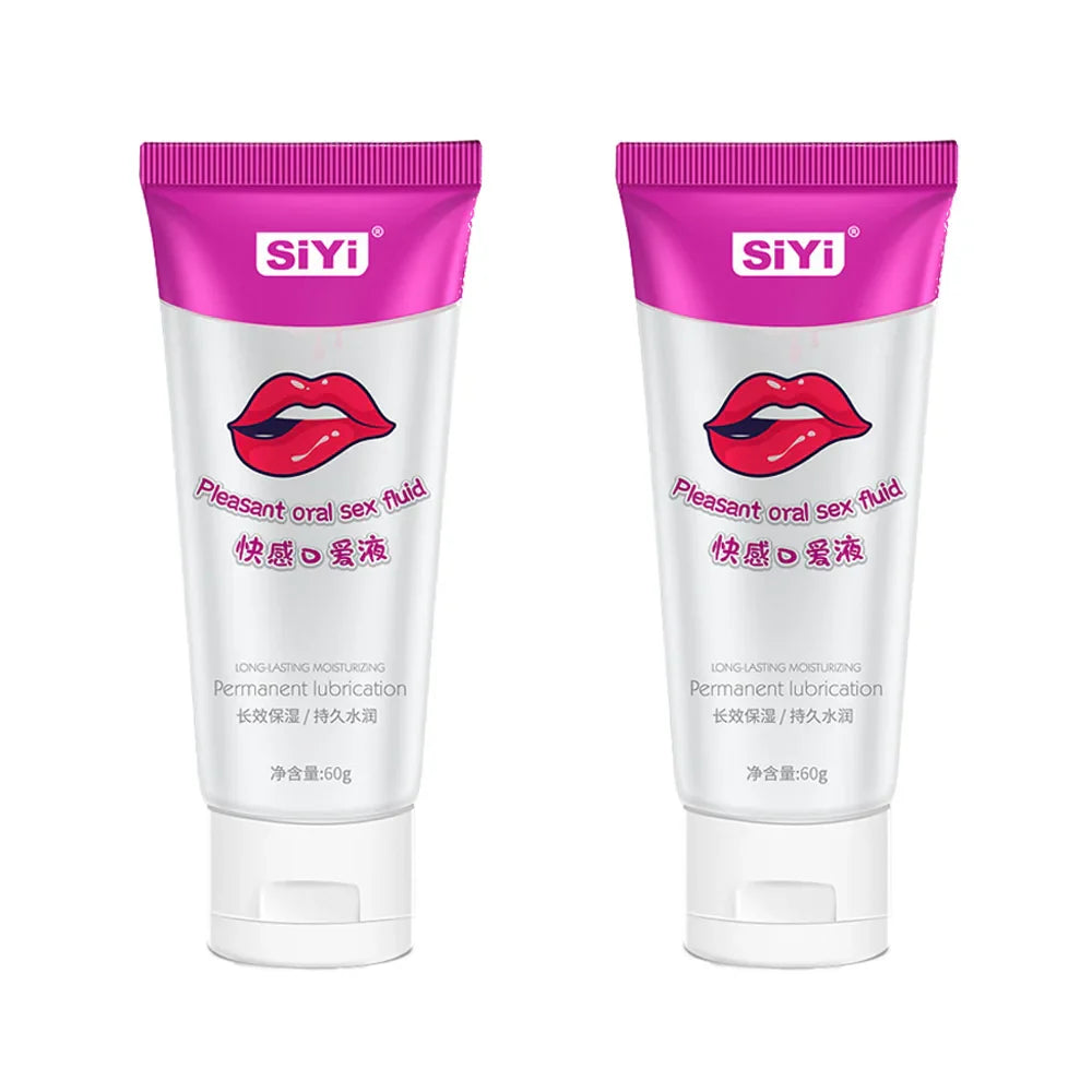 60g Refreshing Oral Lubricant for Couples, Foreplay Lubricant  Enhance Pleasure, Plant-Based Flavour Lube, Non-Sticky