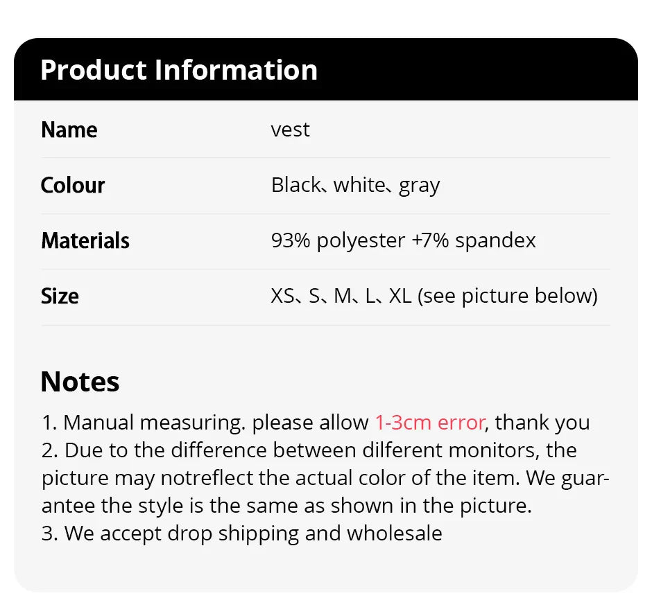 3-piece Ladies Solid Color Vest Fashion Joker Young Woman Threaded Camisole