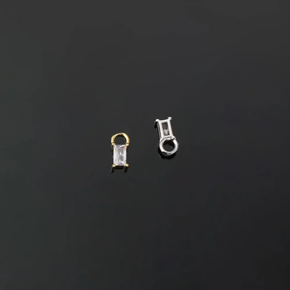 1PC Little Star Moon Snake Crystal Charms Pendant Helix Daith Earrings for Women Hanging Matching Piercing Lobe Tragus Jewelry