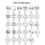 Custom Engraved Round Cufflinks & Tie Clip Set Stainless Steel Anniversary Wedding Birthday Groomsmen Gift for Father Husband