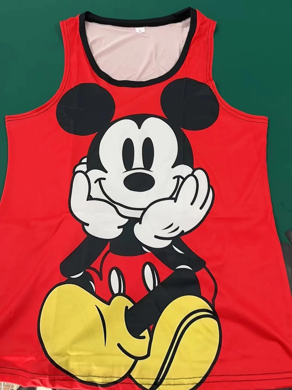 2024 New Style vest For Women Disney Mickey Mouse Print Female Oversized vest top Summer Women Clothing Sleeveless Fashion