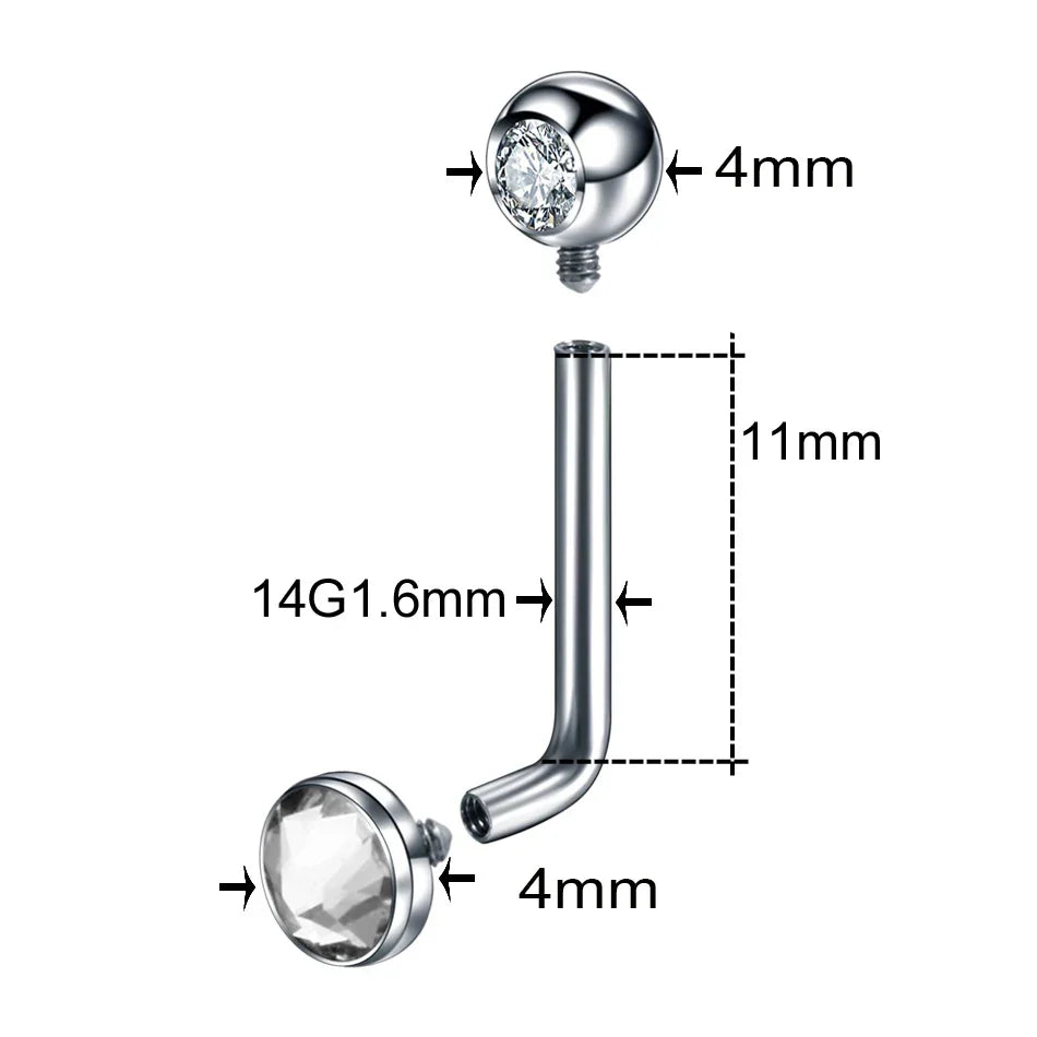 1PC Titanium Christina Piercing Flower Vertical Hood Intimate Piercing Gold Color Sexy Belly Rings Surface Jewelry for Men Women