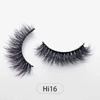 Dropshipping Reuseable Natural Long 12-15mm 3D Faux Mink Lashes Fluffy Volume False Eyelashes Cruelty Free Wispy Makeup Lashes