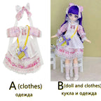 30cm Two-dimensional Doll Comic Face 1/6 Bjd Doll or Dress Up Clothes Children's Girl Birthday Gift Toys Kids Toys