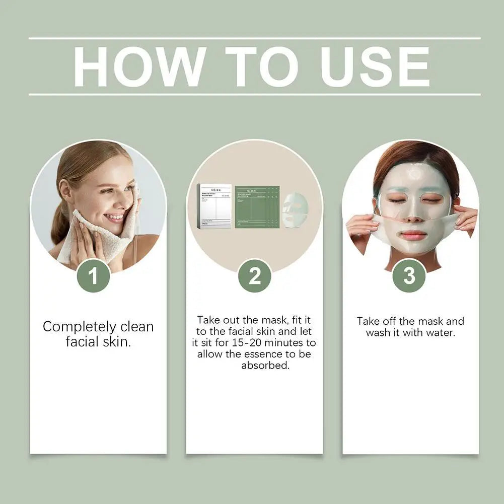 1/4Pcs Deep Collagen Overnight Face Mask Seaweed Collagen Essence Hydrating Overnight Hydrogel Mask Improve Elasticity, Firming