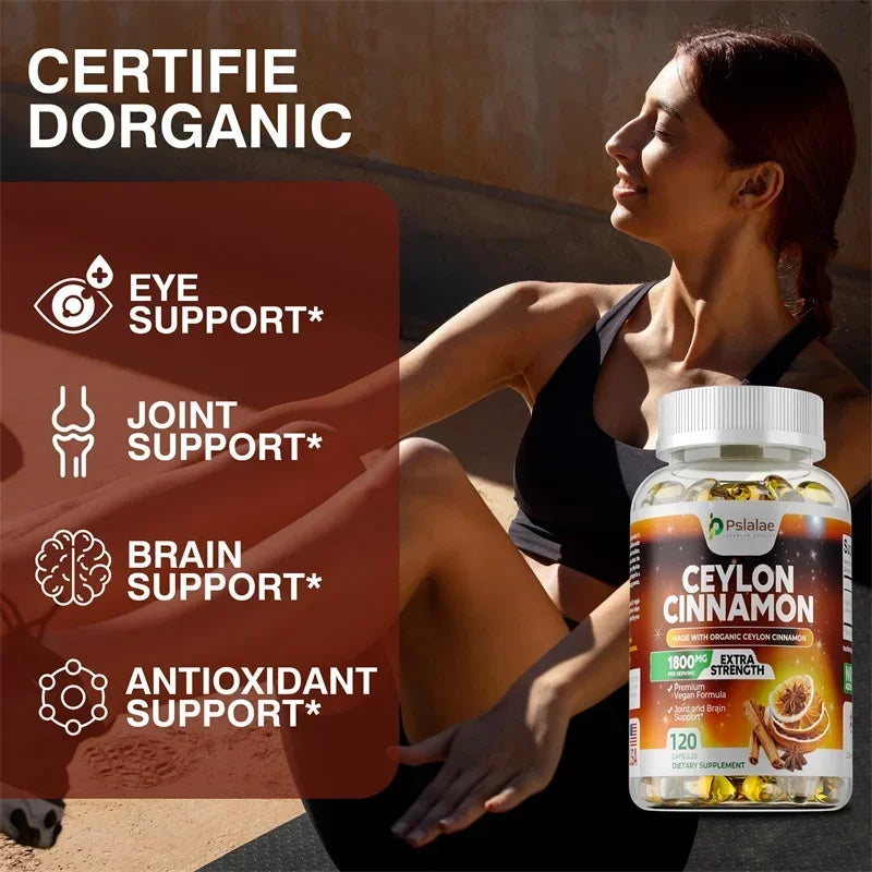 Ceylon Cinnamon - Supports Healthy Circulation, for Heart, Joint & Brain Health, Boosts Immunity, Improves Energy Levels