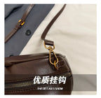 2025 new high-end luxury designer Boston handbag female niche retro fashion all-match pillow bag shoulder messenger bag trend