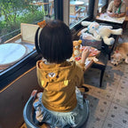 Cute Cartoon Hoodie Rilakkumaed Zip-up Hoodie Teddy Bear Ears Long Sleeve Jacket Fashion Women's Casual Cardigan Cotton Clothing