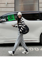 AOSSVIAO Knitted Casual Cardigan 2025 Autumn Winter Elegance Solid Color V-neck Sweater Unique and Niche Slim Fit Tops