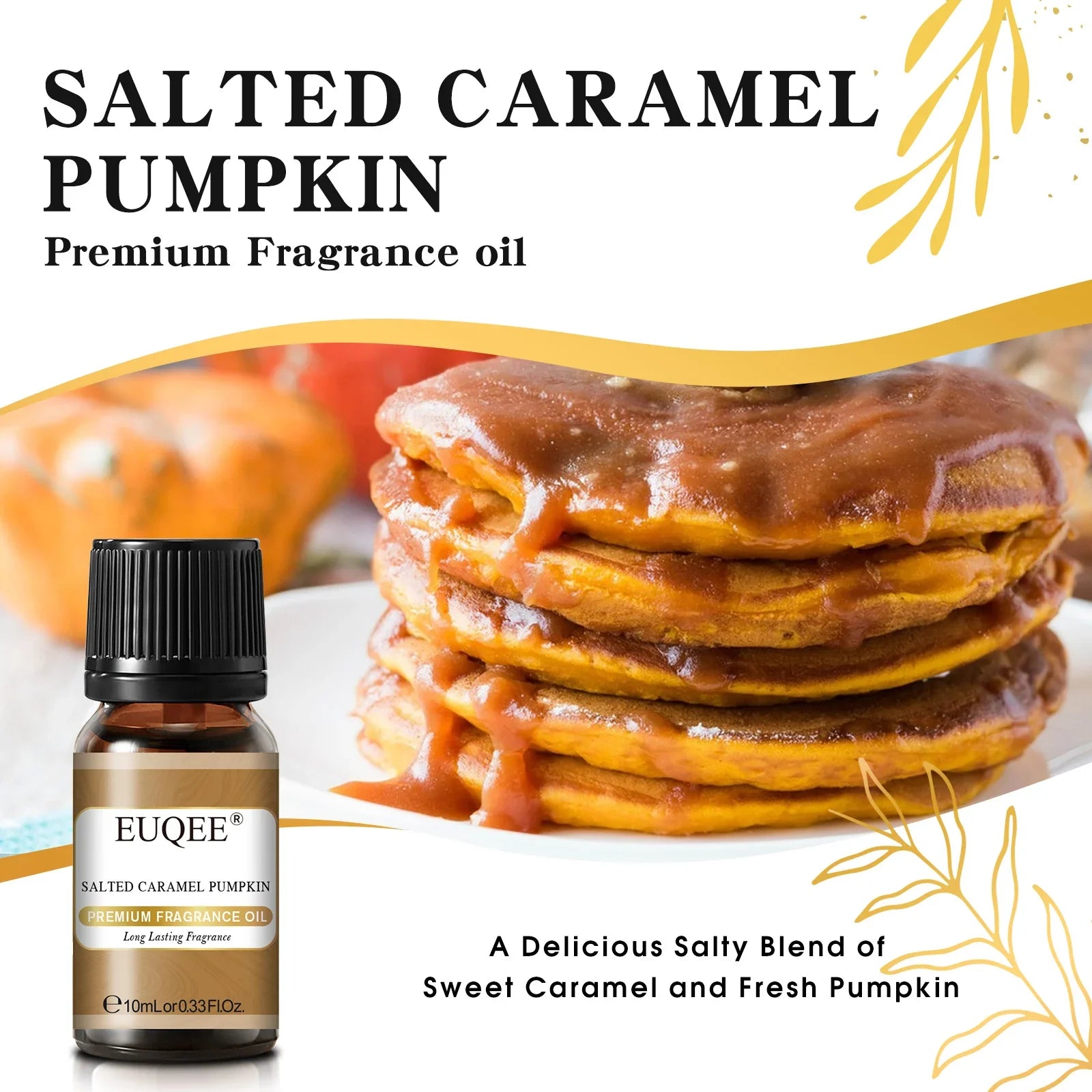 EUQEE 10ML Men's Fragrance Oil For Car Diffuser,Making Candle Leather Forest Pine Coffee Cake Cedarwood Bay Rum 1pcs/3pcs/6pcs